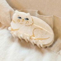 (선물포장) White Cat Hair Claw- Coucou Suzette(쿠쿠수제뜨)