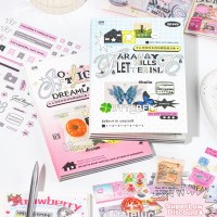 키치 인스타 레터링 소품 데코 다꾸 칼선 스티커북