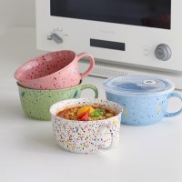 포미 도자기 뚜껑 라면기 (4color)