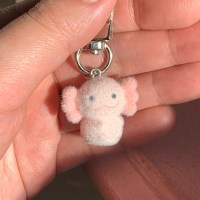 행운의 핑크 베이비 우파루파 키링 미니 열쇠고리