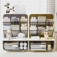 데스크 책상 연필꽂이 펜꽂이 정리함 오가나이저 - 화이트