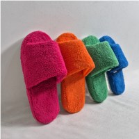 포근한 키높이 사무실 털 실내화 타올 룸슈즈 4color