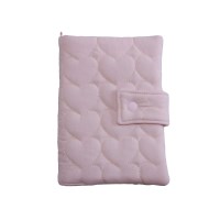 [소월리안] 다이어리커버_A5,A6,B6 누빔하트핑크