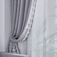 (맞춤) 모던 데이 레이스 암막커튼(그레이)