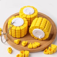 미니 옥수수 퍼즐 키링 큐브 옥수수콘 장난감 손장난감 힐링템 시간