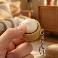 딤섬 만두 키캡 키링 클리커 딸각이 클리커 클릭커 입체 키보드 손장