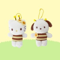 산리오 꿀벌 키티 포차코 인형 백꾸 키링