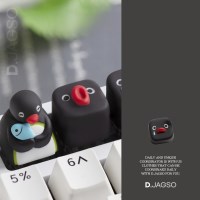 펭귄 캐릭터 DIY 키보드 꾸미기 맞춤형 ACC