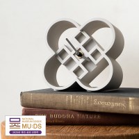 연화문양 탁상시계 오브제 디자인 무소음 탁상시계-국립중앙박물관