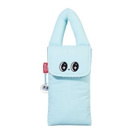 뭉치즈 누빔 자수 파우치 키링세트 캐릭터 파우치 다용도 수납파우치