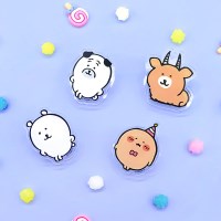 [담곰이] 농담곰 아크릴 집게 4종 세트