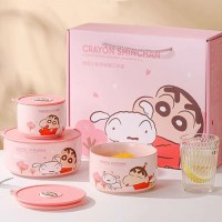 짱구 세라믹 밀폐용기세트 핑크(H223323)