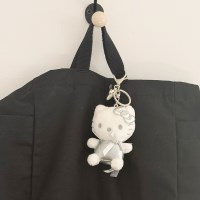 산리오 실버 글리터 헬로키티 인형 8cm