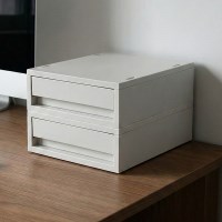 HICKIES 모듈형 데스크 오거나이저 공간정리 낮은서랍 2단 DO160