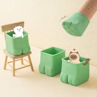 고양이발 층간소음 방지 패드 스퀘어 그린 4개세트