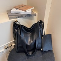 미니멀 윈터 레트로 대용량 크로스 토트백