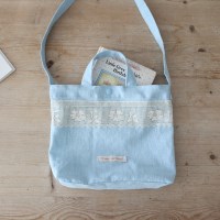 수잔 레이스 린넨백_블루