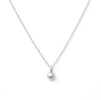 [925 silver] 카렌 실버 미니 볼 목걸이
