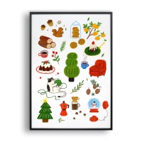 따스한 것들 (Art Print) / 일러스트 액자