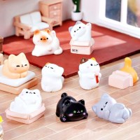 고양이피규어 소품 미니어처 인테리어 고양이모형 작은 동물