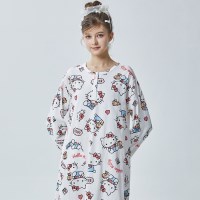 산리오 헬로키티 여성원피스잠옷 순면 파자마 홈웨어