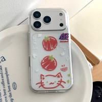 [withsome]창밖엔 설탕눈 토마토 고양이 폰 케이스