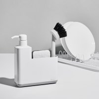 싱크대 멀티 오거나이저 펌프형 수세미 세제 보관함