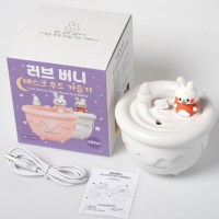 무드등 책상 러브버니 데스크 미니 USB 초음파 미니 가정용 가습기