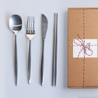 [선물포장] 노브 스텐 디너 커트러리 4종세트 2인 8p