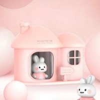 저소음 USB LED 무드등 레빗 하우스 미니 가습기