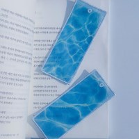 물결 자수 책갈피