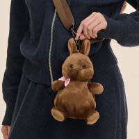 팜팔스 플러시 크로스백 초콜릿 버니