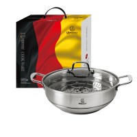 [LEmpereur] 랑펠로 3중바닥 강화유리뚜껑 IH 대용량 파티전골찜기 3