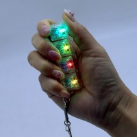 일자형 LED 클리커 4구 키캡키링 키보드키링 클릭커