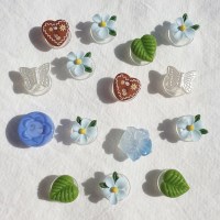 [15pcs] 꽃마리 작은 들꽃 세트 신발꾸미기 신꾸 set