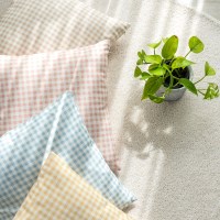 파스텔 체크 쿠션 원룸 쇼파 자취생 쿠션 45x45 size