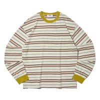 레트로 멀티 스트라이프 롱 슬리브 (옐로우)