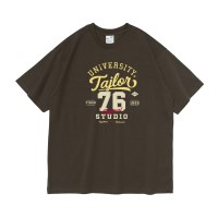 유니버시티 76 그래픽 오버핏 반팔티 (카키)