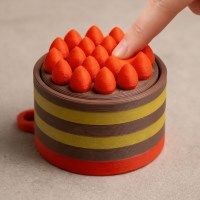 초코 딸기 케이크 키캡 키링 클리커 클릭커 학생 응원 키보드 딸깍이