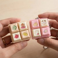 4구 애니멀 키캡 키링 카피바라 고양이 동물 연인 친구 학생 선물 귀