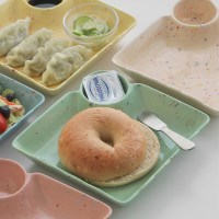 꾸미까 도트 사각 만두 안주접시 (5color)