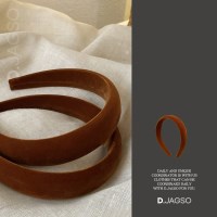 여성 벨벳 가을 볼륨 스펀지 헤어밴드 머리띠