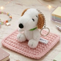 스누피 관절 가방고리 키링 12cm 앤디