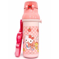 산리오 헬로키티 캐릭터 어린이 물병 원터치 어깨끈 키즈 물통