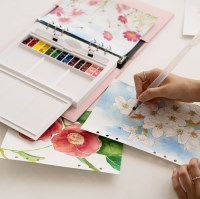 [아트에이블]수채화다이어리 슬림형 세트