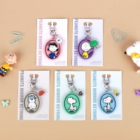 피너츠 스누피 미니 거울 키링 (5 option)