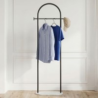 자취 드레스룸 틈새 스탠드 마블 옷걸이 철제 1인 행거 아치형 450