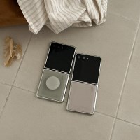 [mm] warm plain 무지 디자인 [제트플립 실버 에폭시 범퍼케이스]