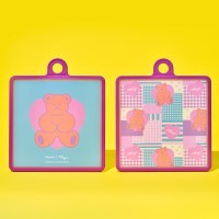 글라스락 위글위글 양면 도마 1P (테디베어)