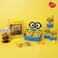 [텐텐단독]미니언즈 코인뱅크+런치박스+원형틴3종 선물세트(+쇼핑백3